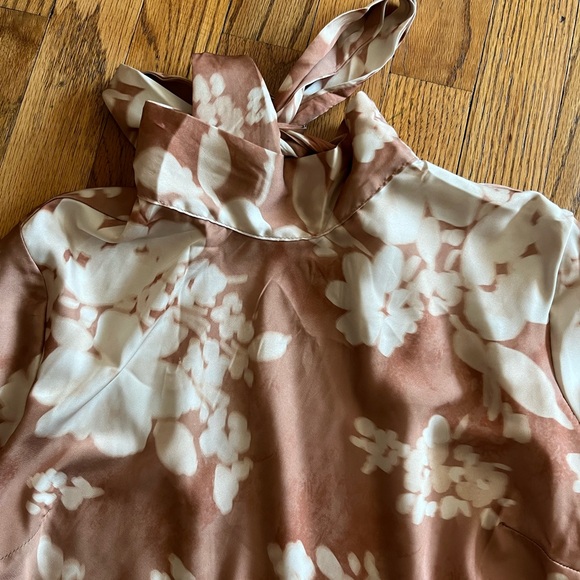 Forever 21 Floral Mini Dress - Brown and White - Picture 2 of 5